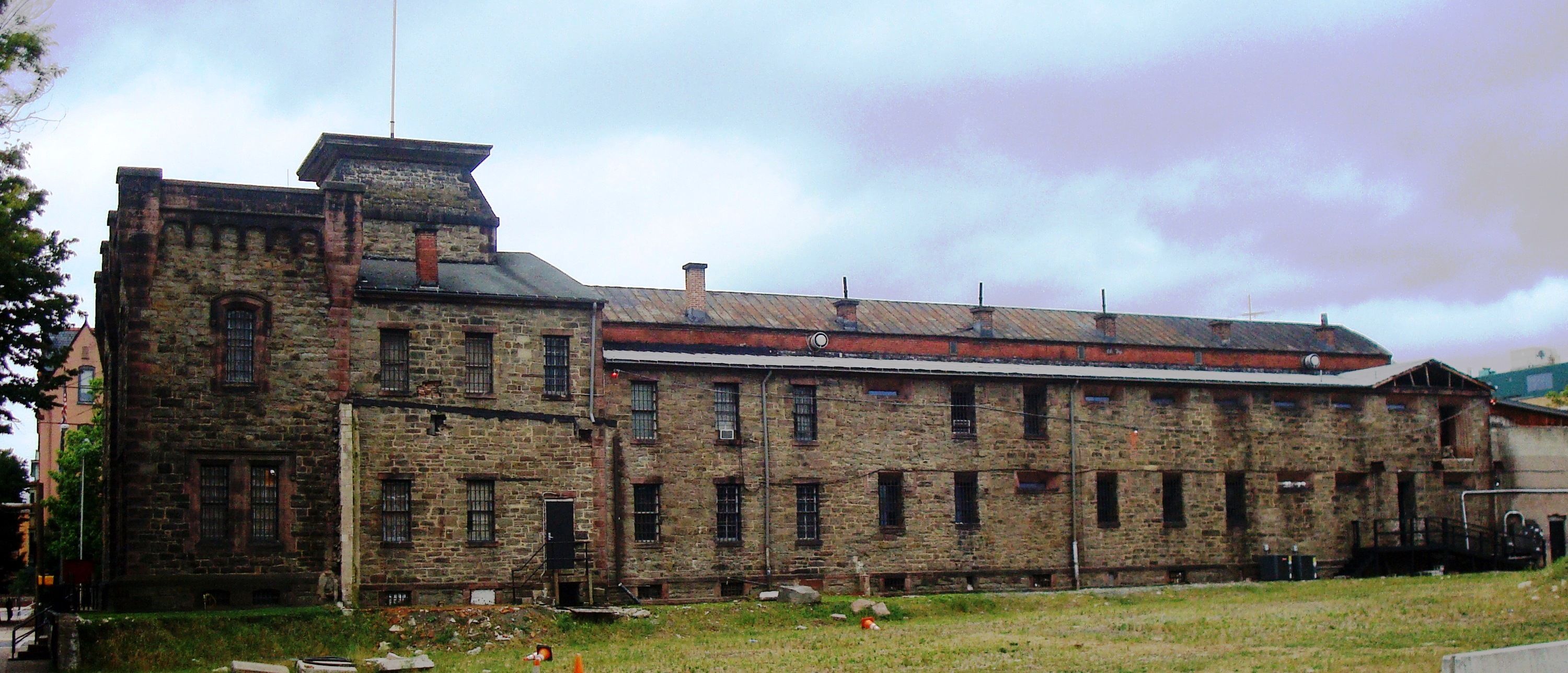 Lycoming County Jail now The Cell Block nightclub Williamsport from east