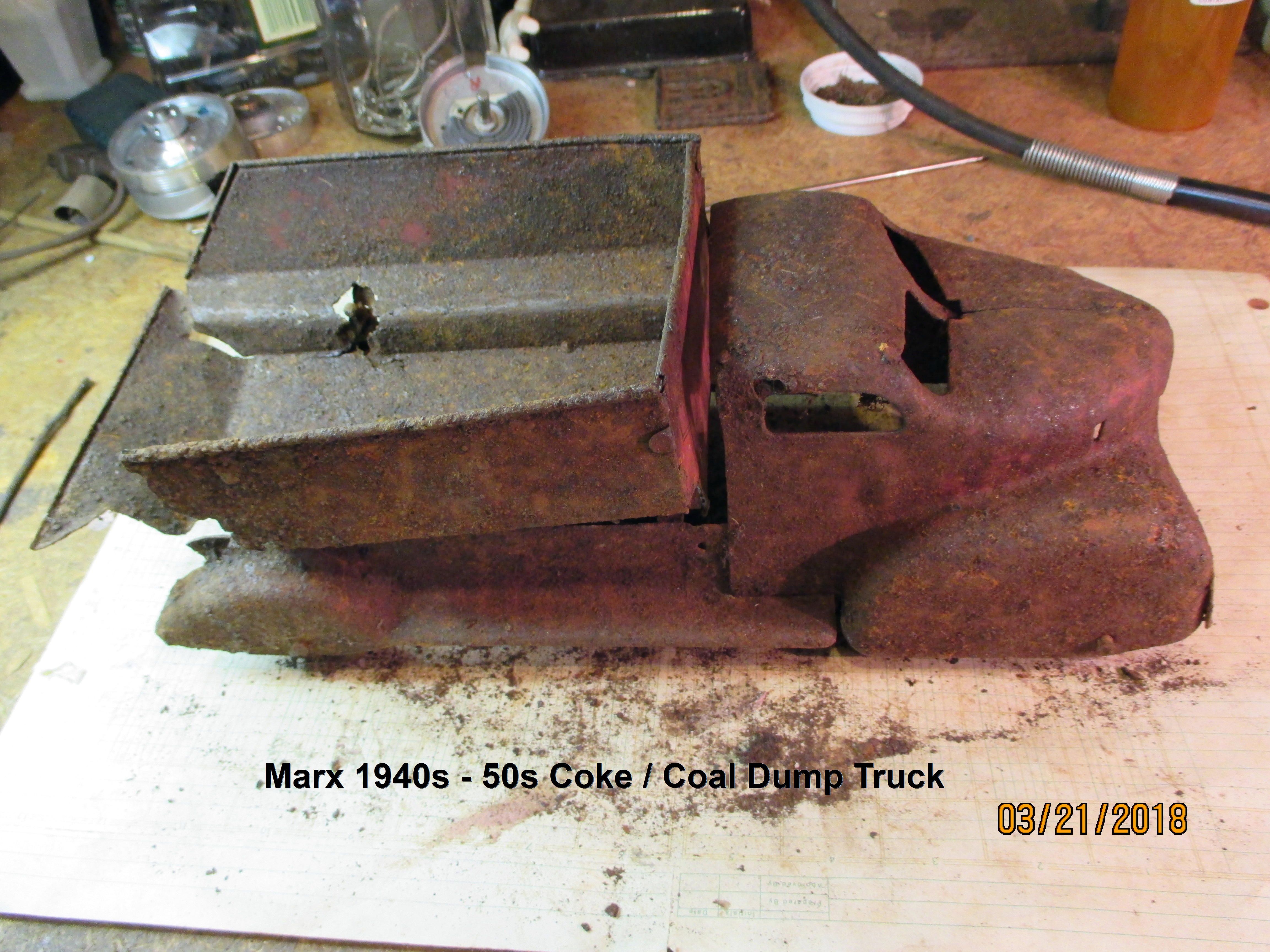 Marx 1940s  50s Coke Coal Dump Truck  pic 22