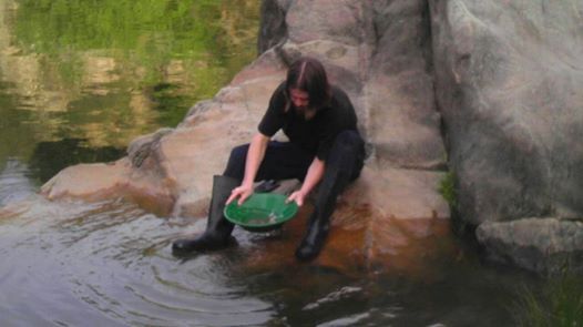 me panning at knights ferry