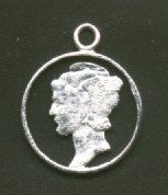 Mercury dime pendant from a nearby lake.