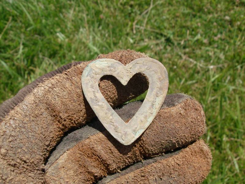 Metal Detecting is True Love - Here's a nice stamped brass heart I found.