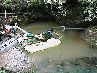 My 3" dredge on an Alabama creek