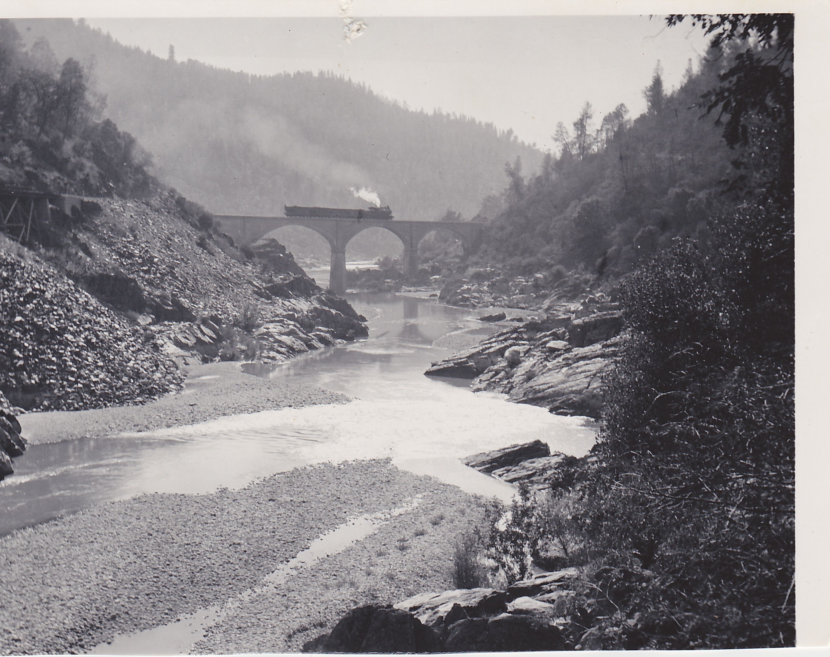 No Hands Bridge when it was the railroad bridge