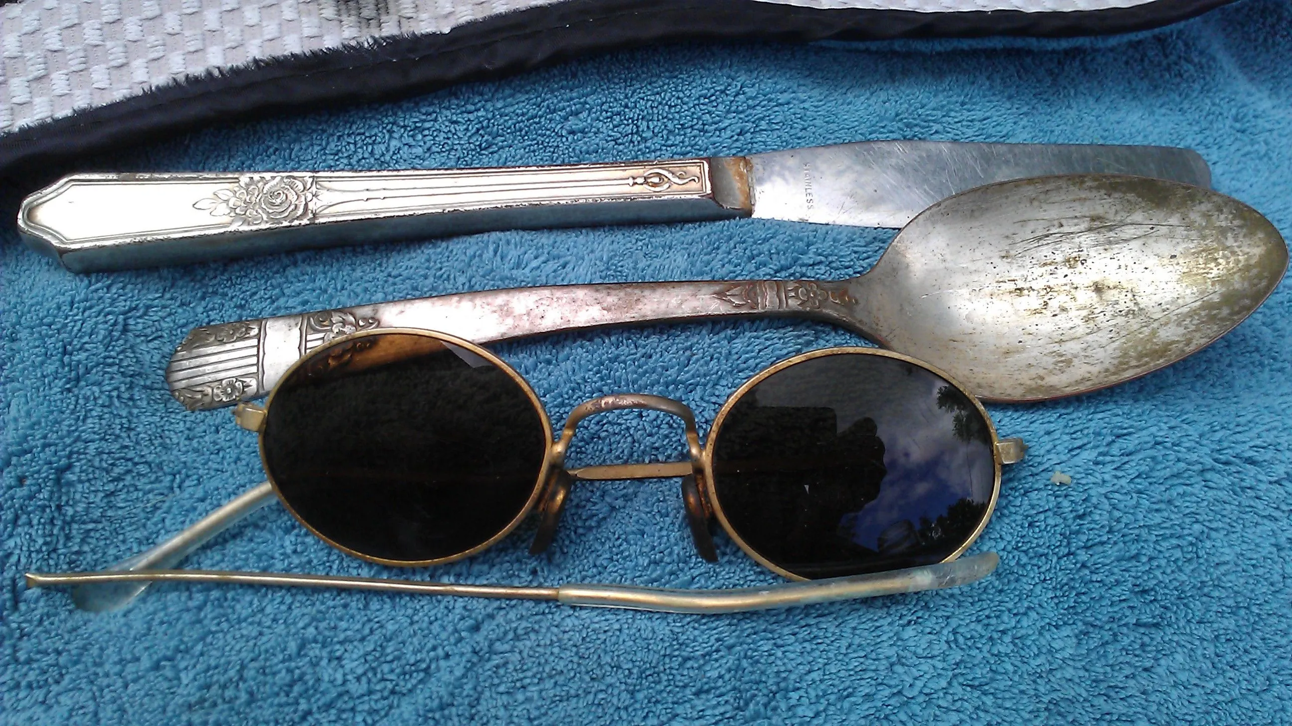 Old sunglasses and Silverwre