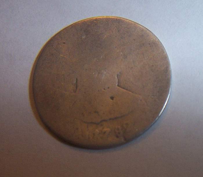 Oldest Coin 1782 Spanish Reale - The year is just barely visible. Imagine, only 6 years after we became a nation.