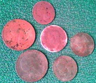 Other coins - Florin 1949, Shilling 1958, 2 Pennies 1906 & 1963, 2 Half-Pennies 1916 & 1920.