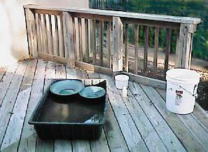 Panning concentrates on the back porch