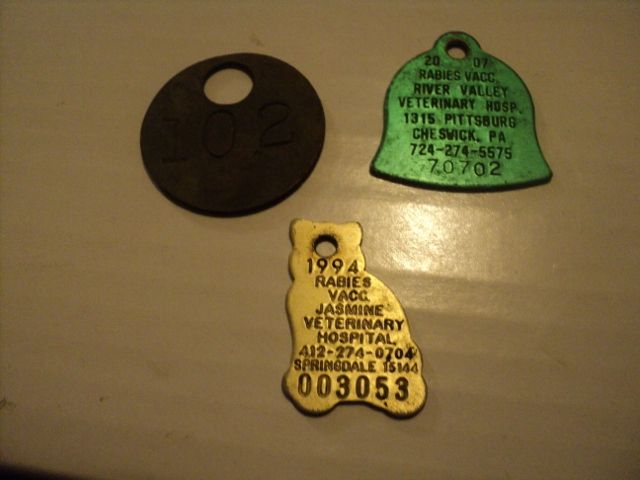 pet tags from found in 2010