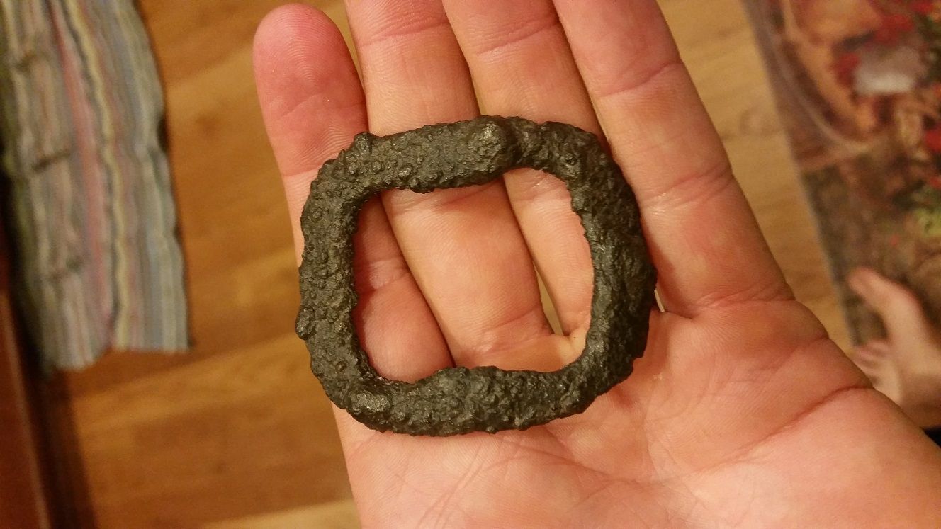 Pewter buckle