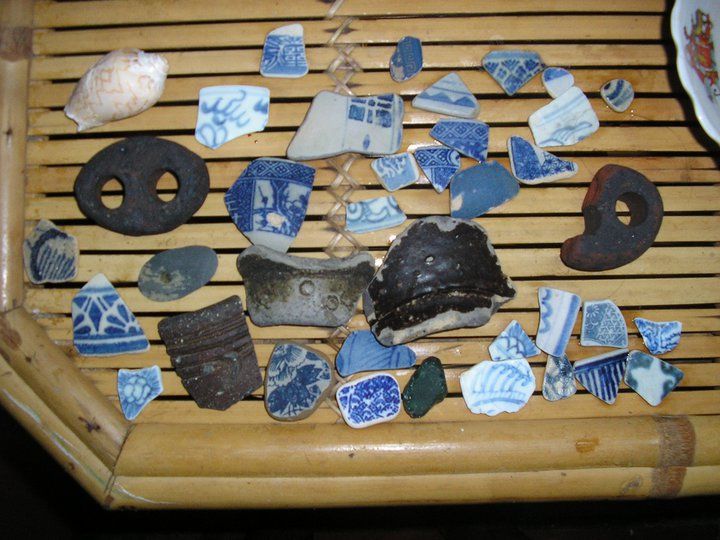 pottery found on the beach mui ne