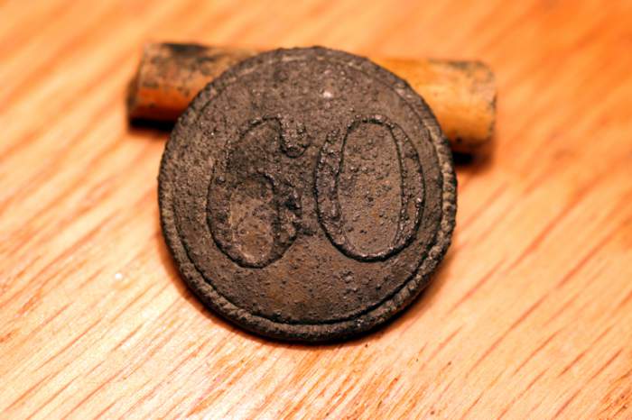 Rev War British 60th Reg Button - YeeHaaa!
 Redcoat button in great condition!!