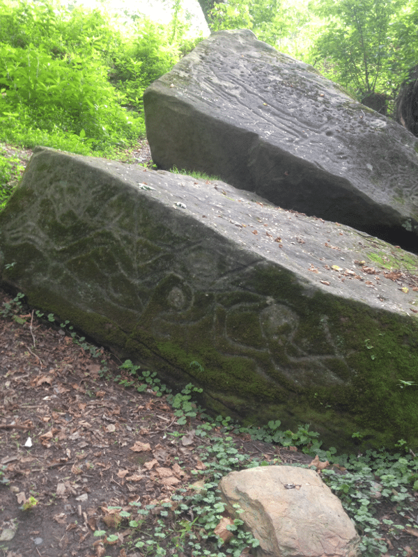 Salt rock petroglyphs