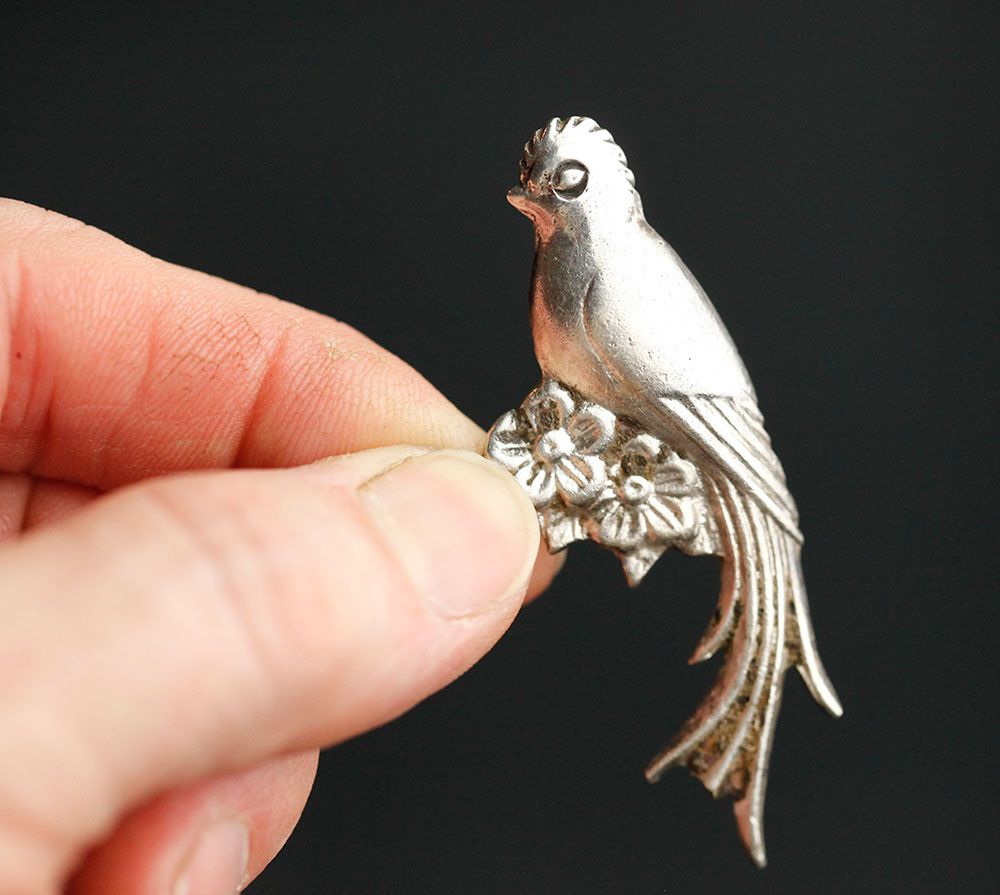 Sterling Bird Pin