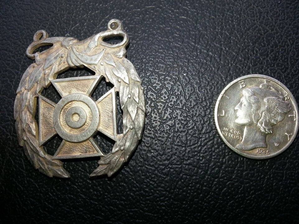 Sterling WWII expert marksman medal.