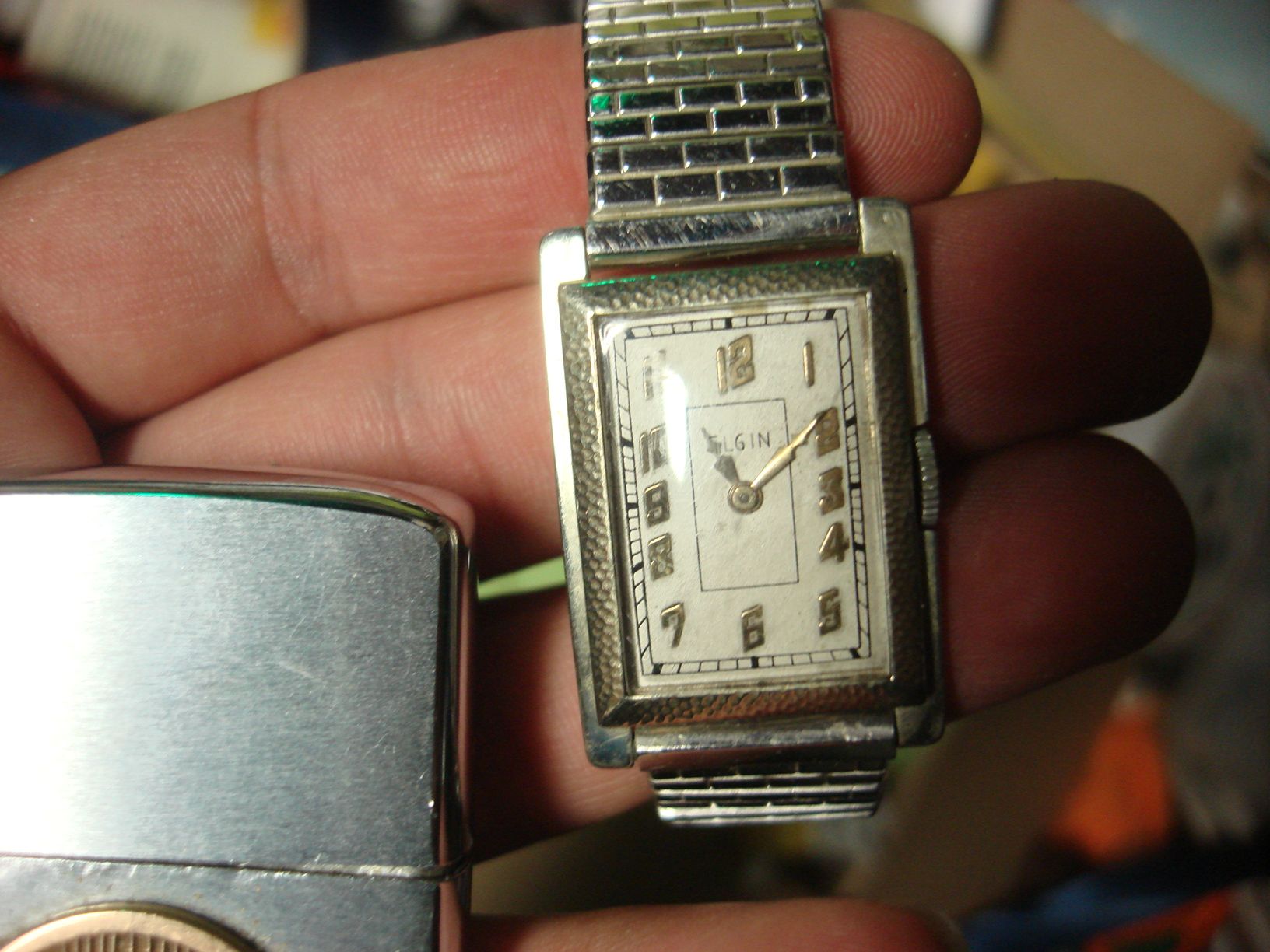 Still functional 1930's Art Deco Elgin Watch 
Found Oct. 8 2014