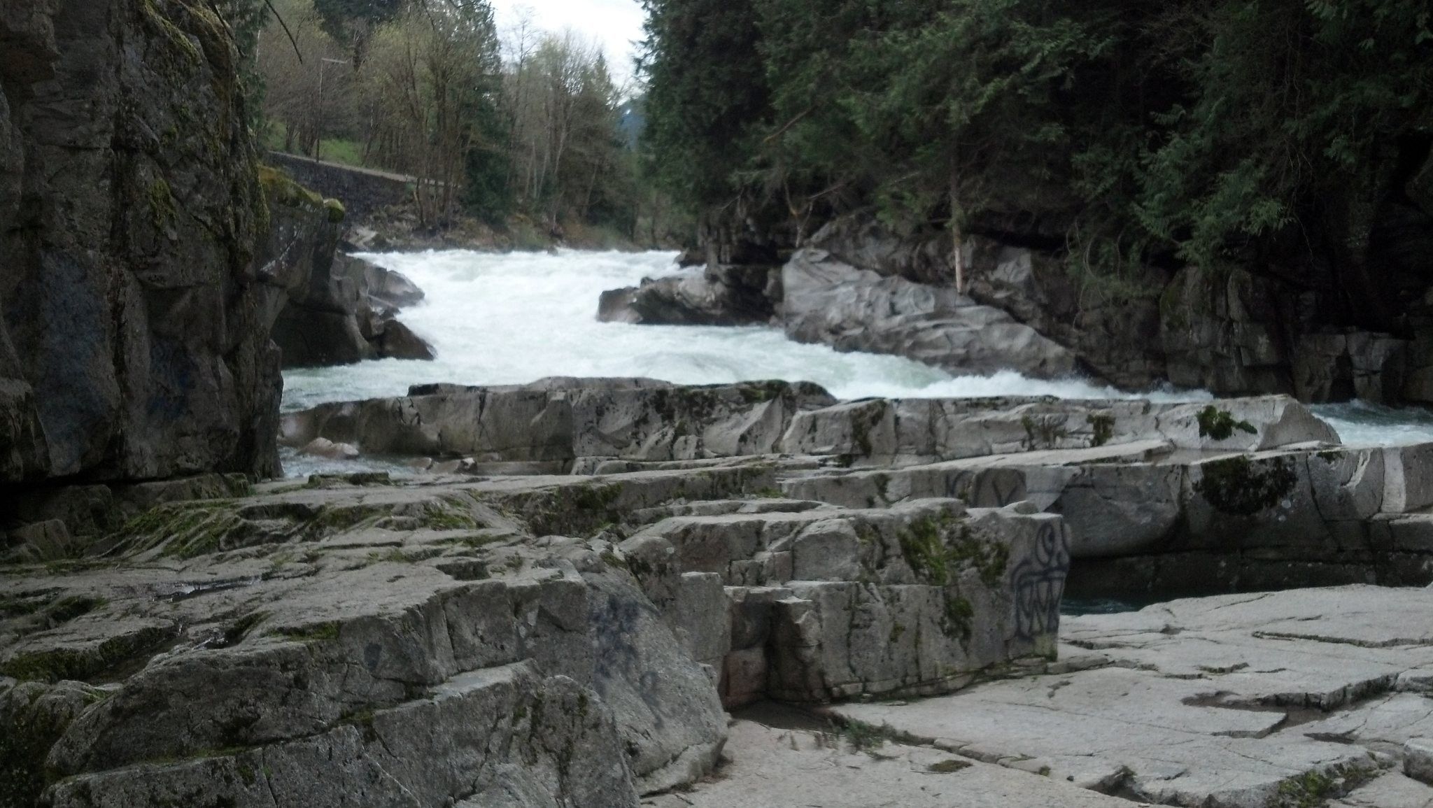 "The Swimmin Hole". Exposed bedrock.