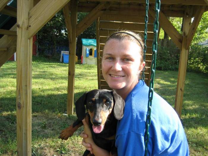 The wife with the rat that lives in our back yard.