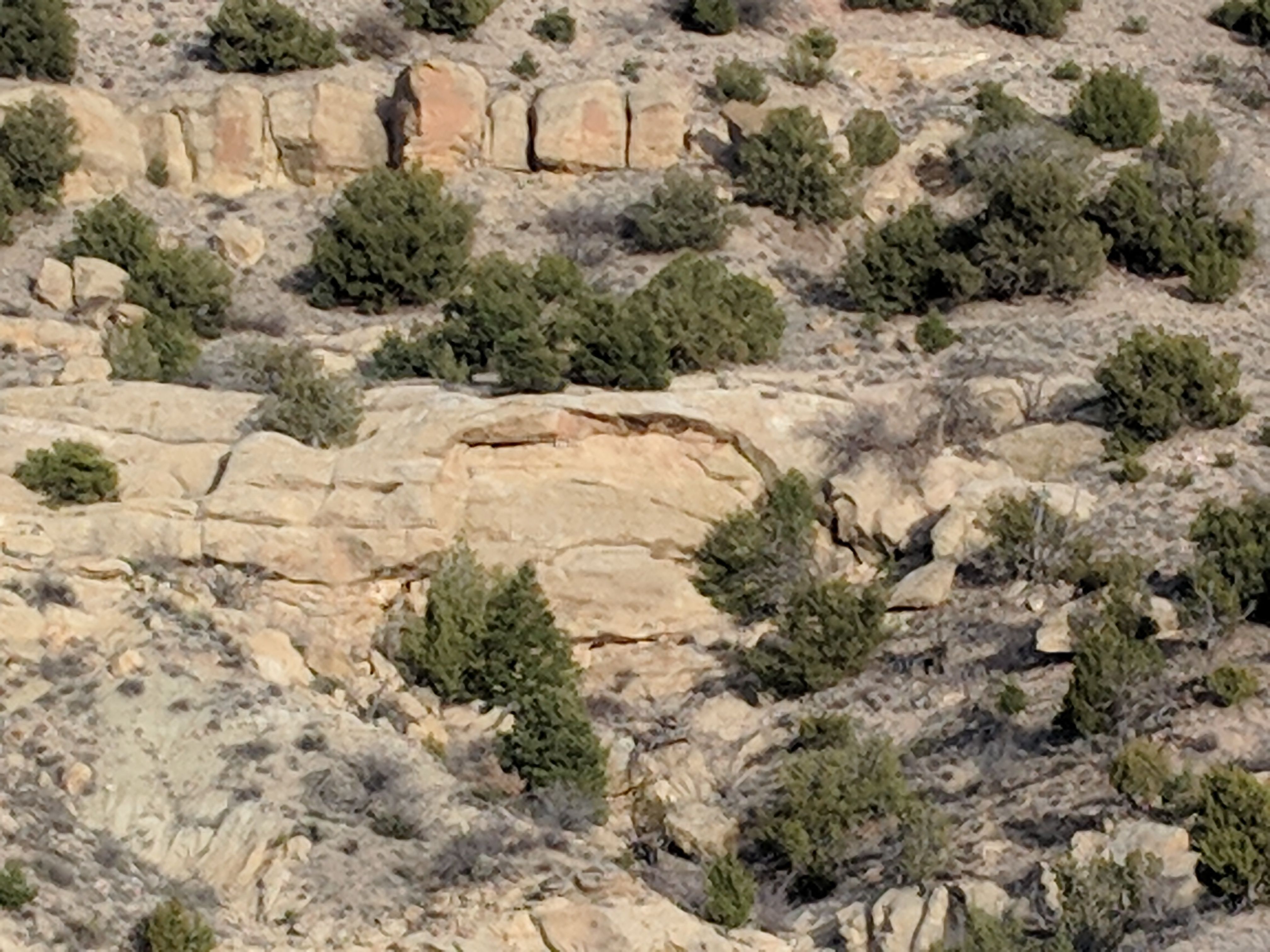 This cave is on the Peralta stone Cross flipped