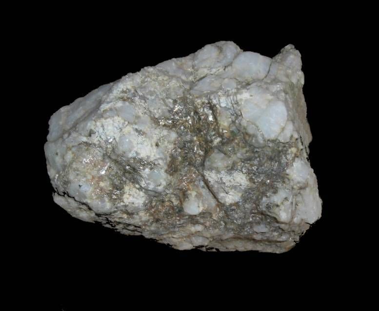 This quartz Piece is about the size as a adult womans fist and seems to be Gold Mixed with Pyrite. It does not Flake and it is more of a melted Metal,