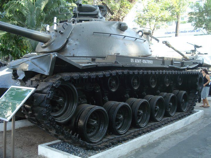 us army tank in saigon