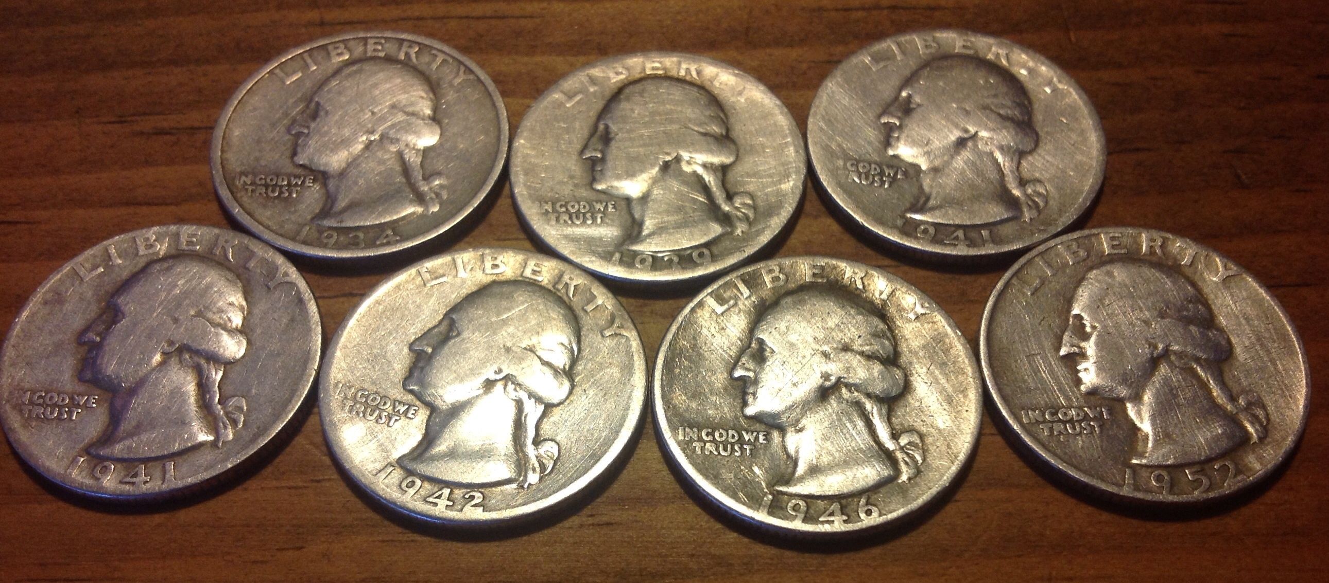 Washington Silver Quarters
Pocket Spill
Found 11/20/13
Columbus, Ms