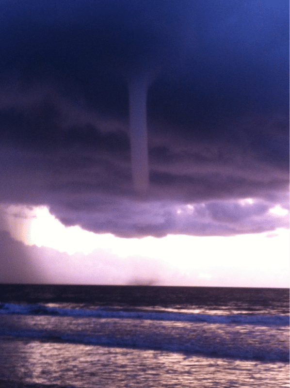 Water spout on the treasure coast