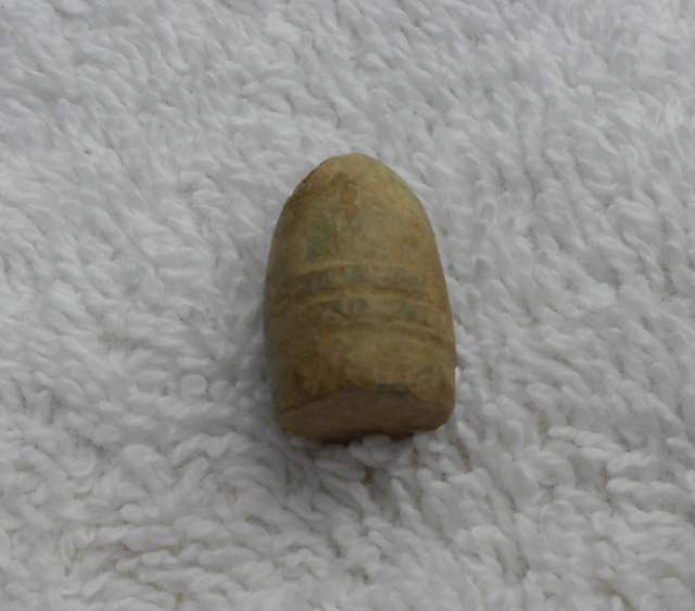 Wesson Bullet -         This one came from a 1862 CSA Cavalry Camp in Oct. 2011. It a "scarce" .44 cal. Frank Wesson bullet for a Frank Wesson rimfire