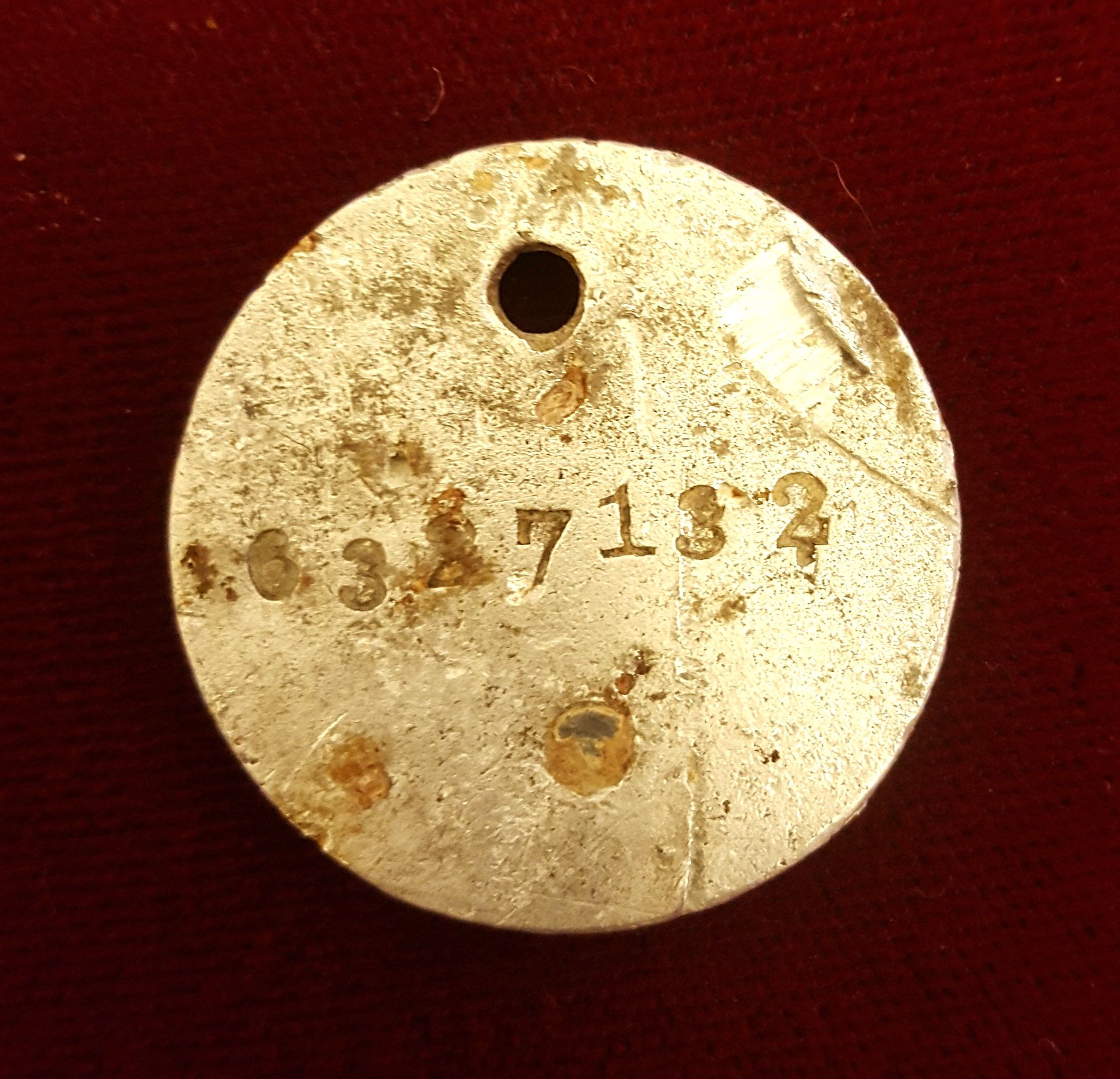 World War I era dog tag